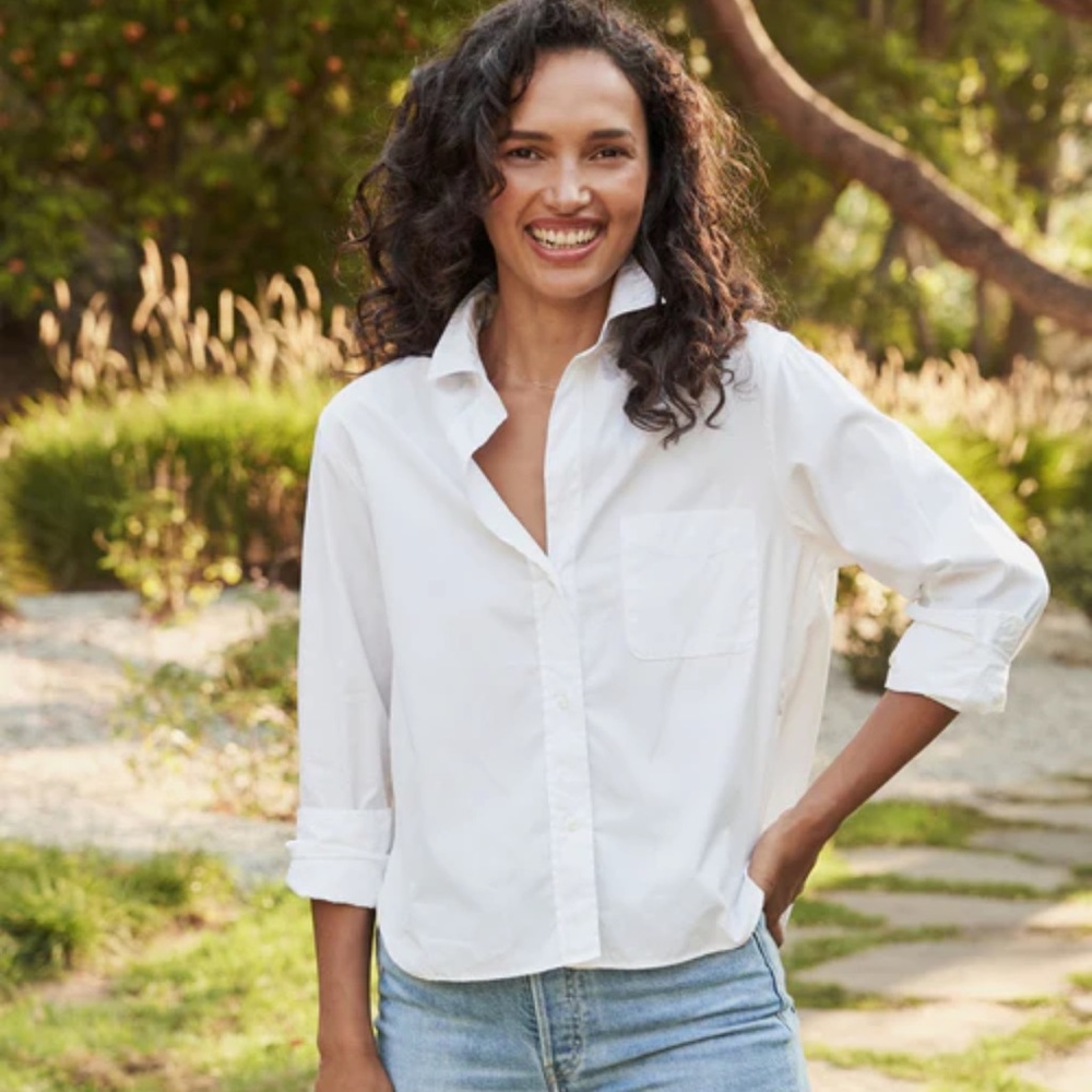 Frank & Eileen Silvio White Blouse
